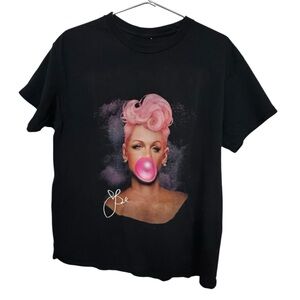 PINK Pop Band Concert Tour Black Women’s M T-Shirt MINTY